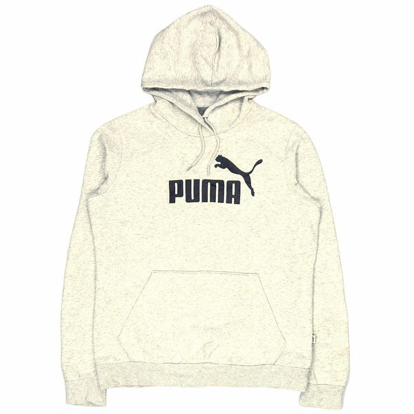 Puma 90's Grey Spellout Pullover Hoodie Men's Large Vintage Style