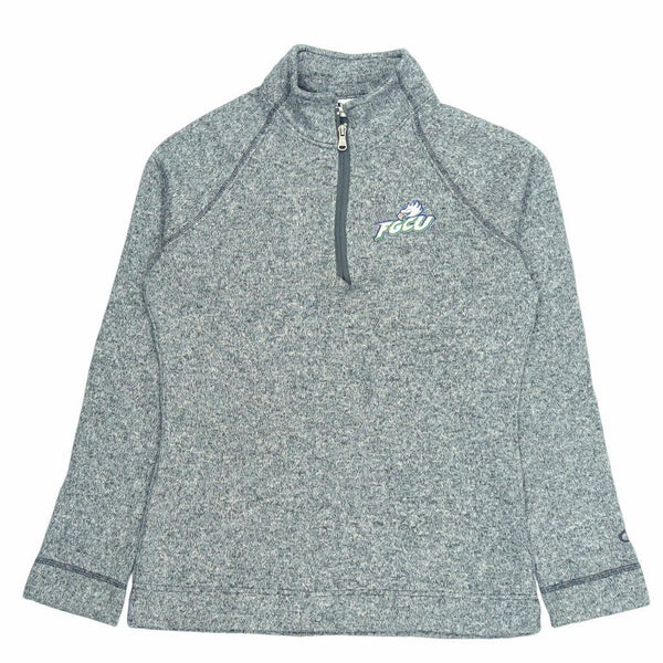 Champion Vintage 90s Women's Small Grey Quarter Zip Sweatshirt College