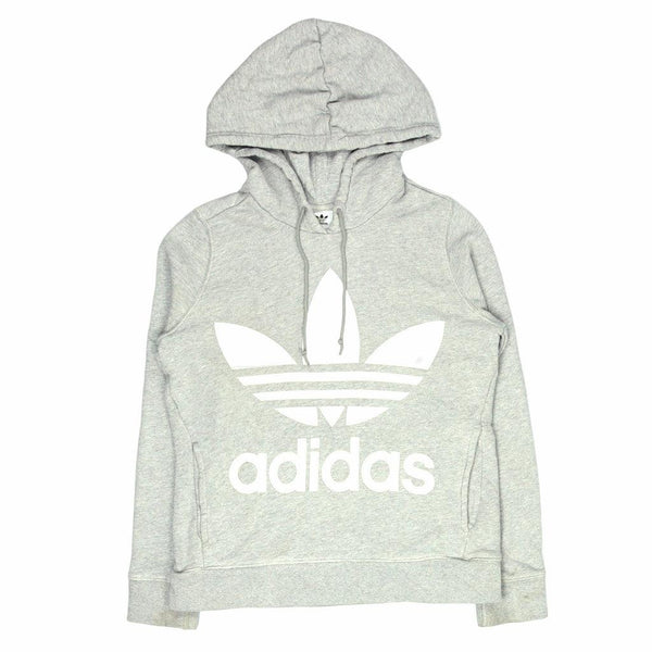 Adidas 90's Grey Spellout Pullover Hoodie Women's XSmall Retro