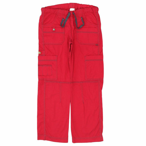 Dickies 90s Red Drawstring Elasticated Waistband Joggers Medium