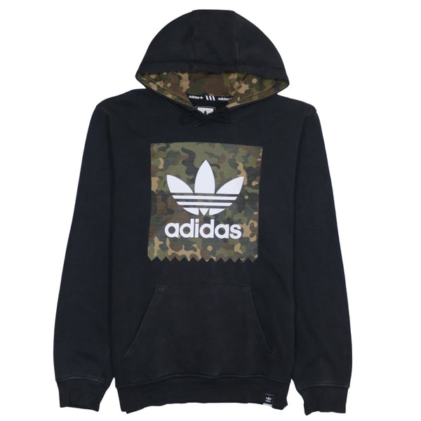 Adidas 90's Spellout Pullover Hoodie Small Black