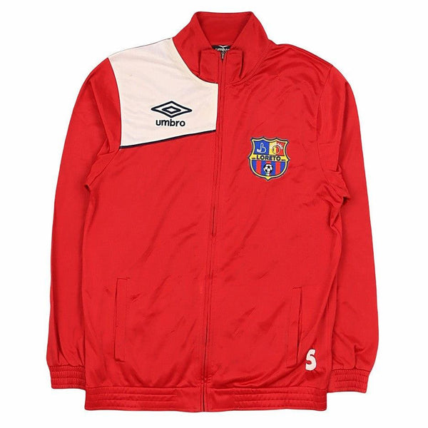 Umbro Women's 90's Retro Zip Up Fleece Medium Red