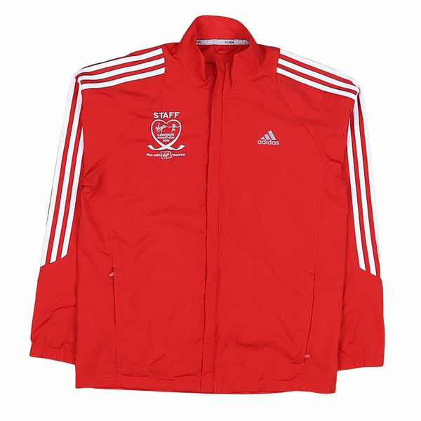 Adidas Vintage 90s Red Windbreaker Jacket Small Men's Zip Up Classic