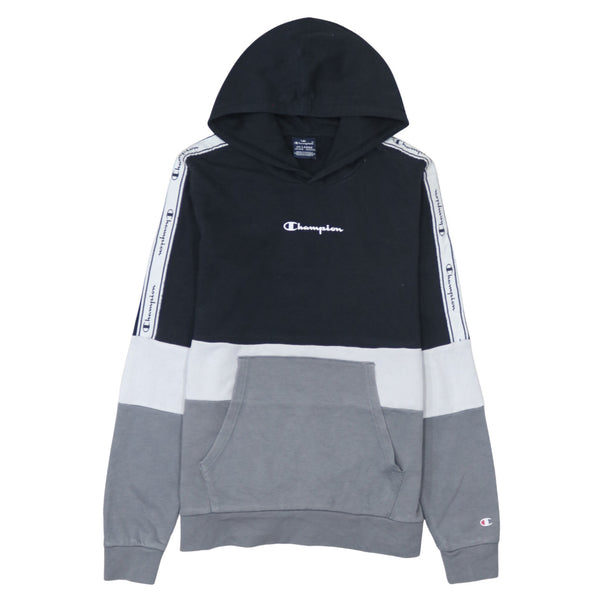 Champion 90's Drawstring Pockets Pullover Hoodie XXLarge (2XL) Black