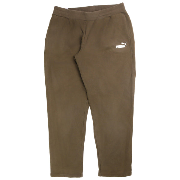 Puma Khaki Green Joggers Men XLarge Elastic Waist Drawstring Pants