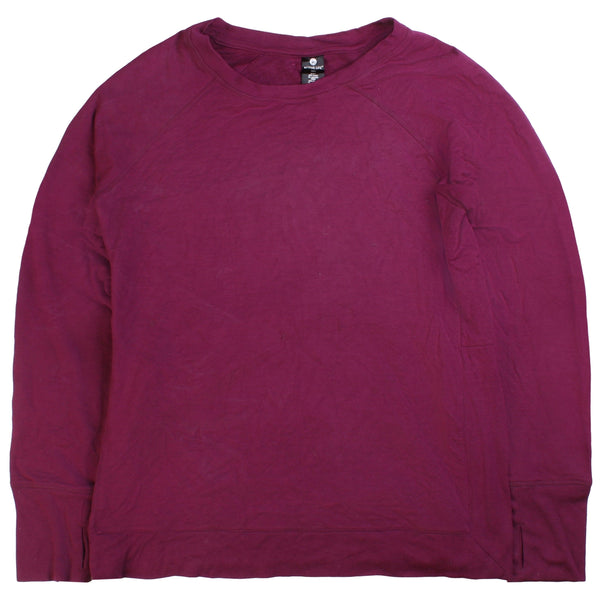 Active Life Women's Burgundy Red Crewneck Sweatshirt Medium