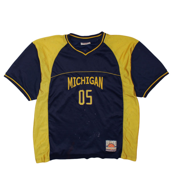 Vintage Active 90's Navy Blue Crew Neck Short Sleeve T-Shirt XXL