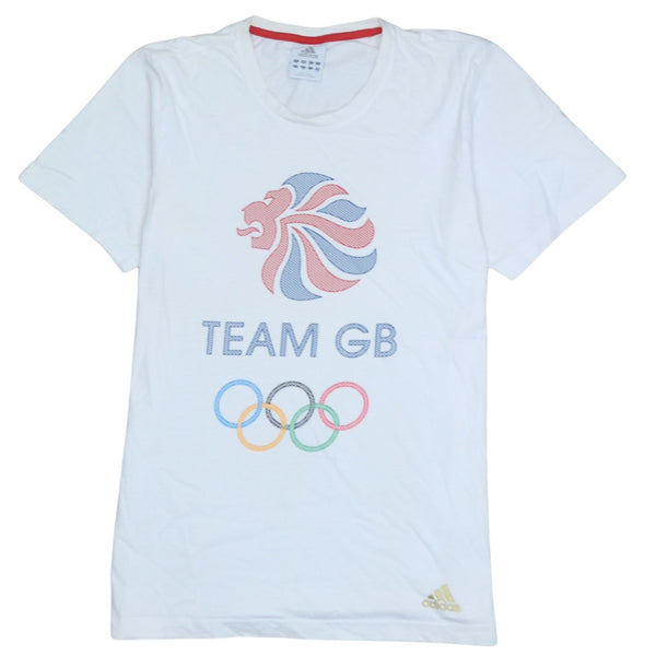 Adidas 90's Team GB White Short Sleeves T-Shirt Men's Medium