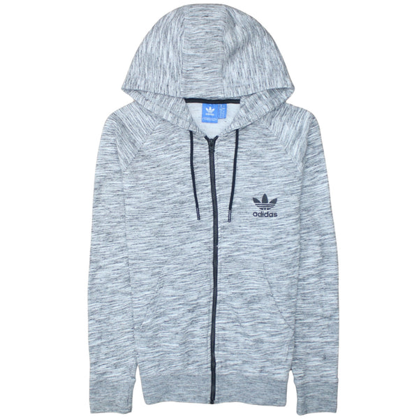 Adidas 90's Sportswear Full Zip Up Hoodie Medium  Grey