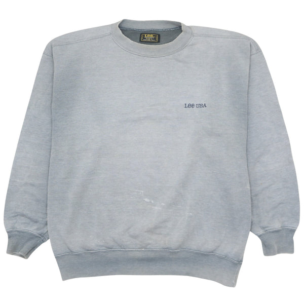 Lee 90s Vintage Grey Heavyweight Crew Neck Sweatshirt Men’s Large