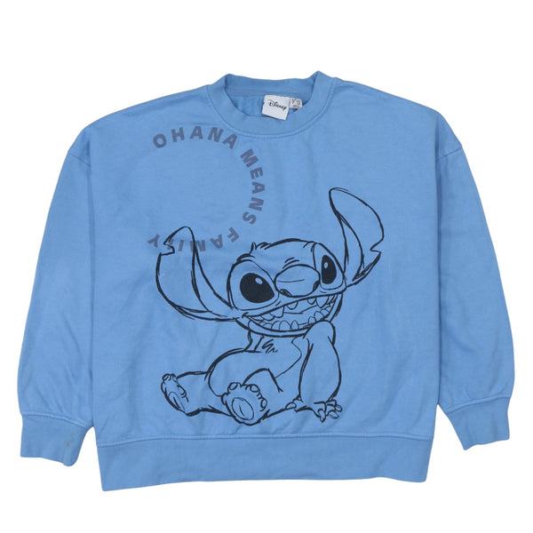 Disney 90's Stitch Crew Neck Sweatshirt XLarge Blue