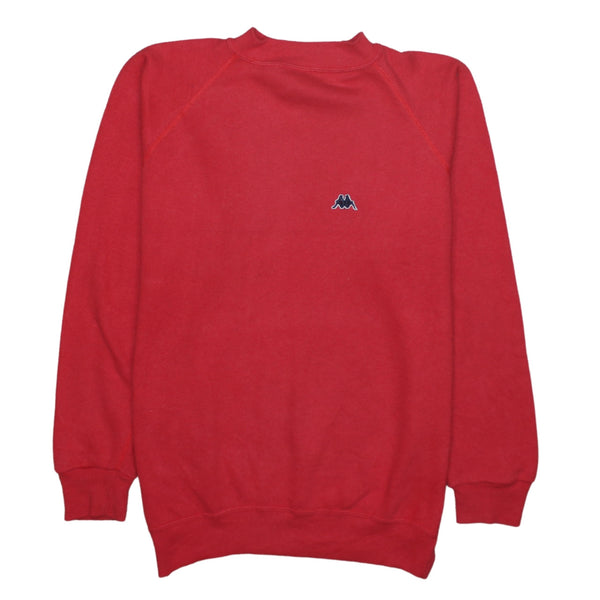 Kappa 90's Lightweight Turtle Neck Sweatshirt Medium Red