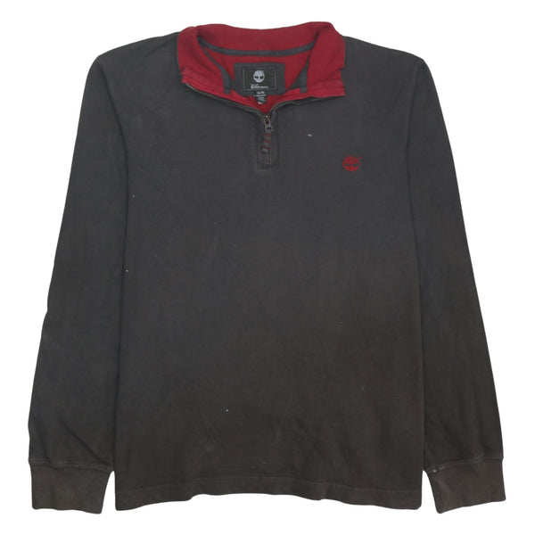 Timberland 90's Heavyweight Quarter Zip Sweatshirt XLarge Brown