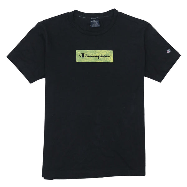 Champion 90's Short Sleeves Crew Neck T Shirt Small Black