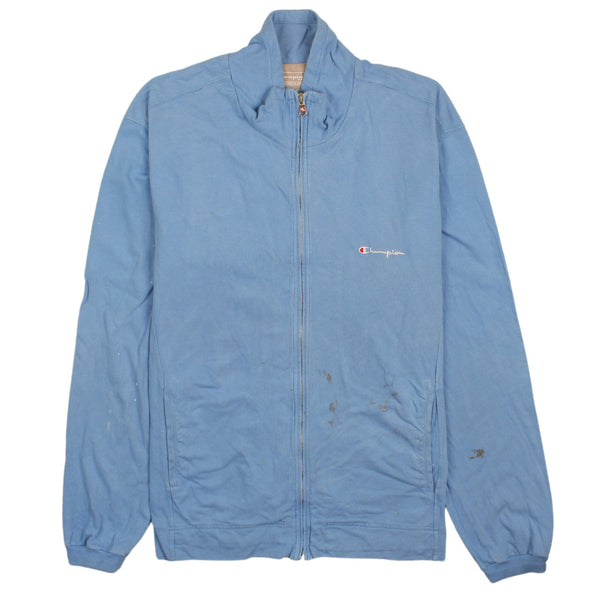 Champion 90's Vintage Heavyweight Men's Large Blue Zip Sweatshirt