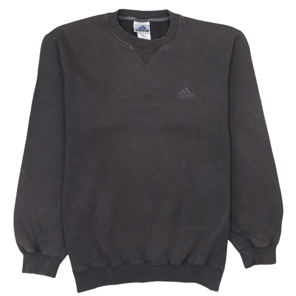 Adidas Vintage 90's Lightweight Crew Neck Sweatshirt Men's Large Brown