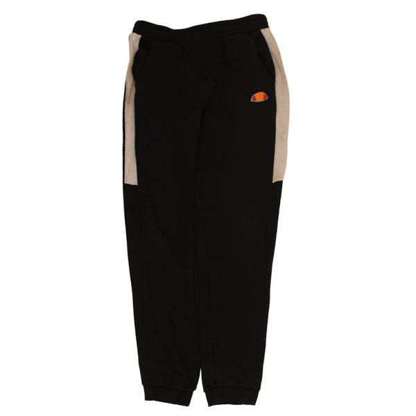 Ellesse Vintage 90's Black Joggers Sweatpants Medium Elastic Waist Drawstring