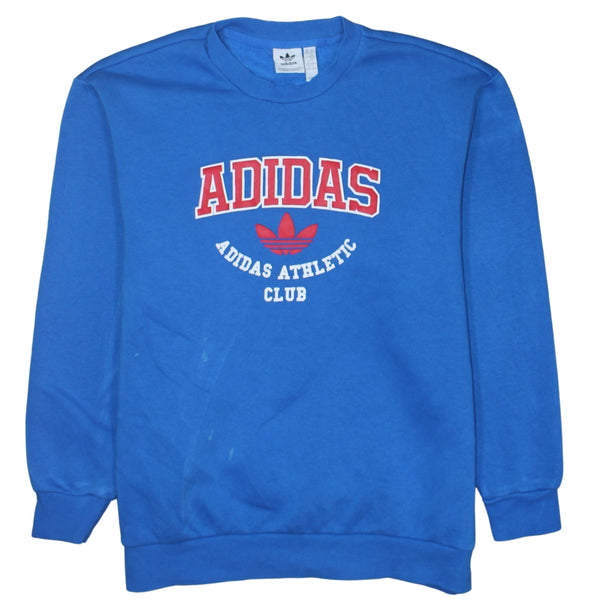 Adidas 90's Spellout Crew Neck Sweatshirt XXSmall Blue