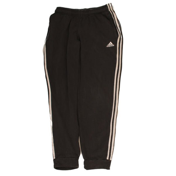 Adidas 90's Elasticated Waistband Drawstrings Joggers / Sweatpants Large Black