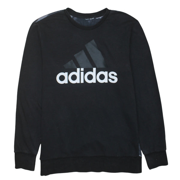 Adidas 90's Spellout Crew Neck Sweatshirt Small  Black