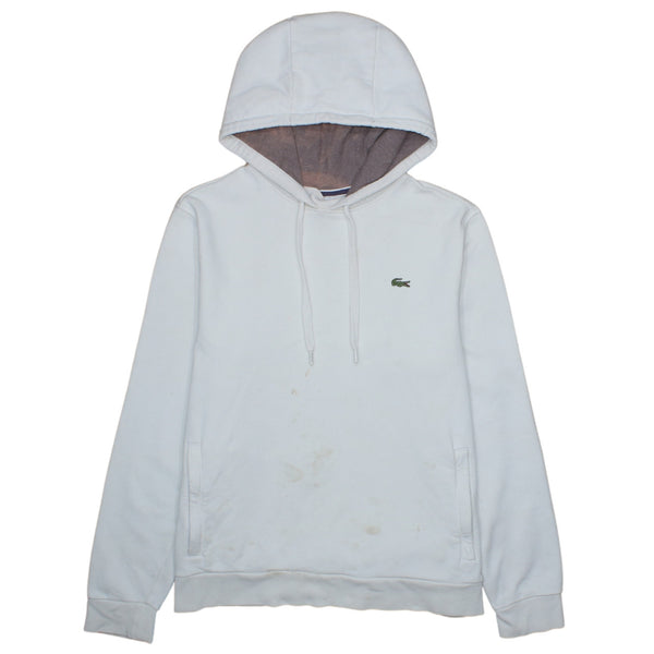 Lacoste 90's Lightweight Pullover Hoodie Men's Large White