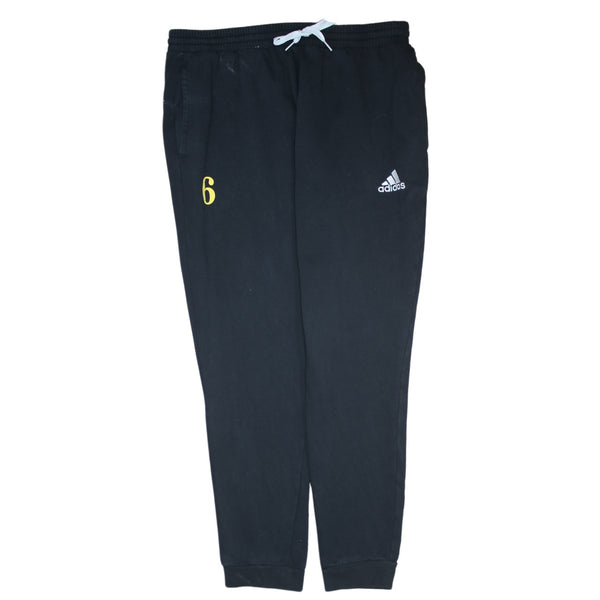 Adidas 90's Elasticated Waistband Drawstrings Casual Joggers / Sweatpants XLarge Black
