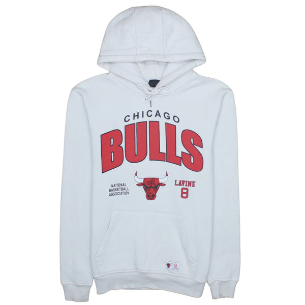 NBA 90's Chicago Bulls Pullover Hoodie Medium White