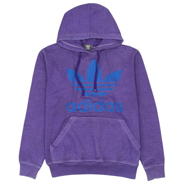 Adidas 90's Vintage Spellout Hoodie Medium Purple Pullover