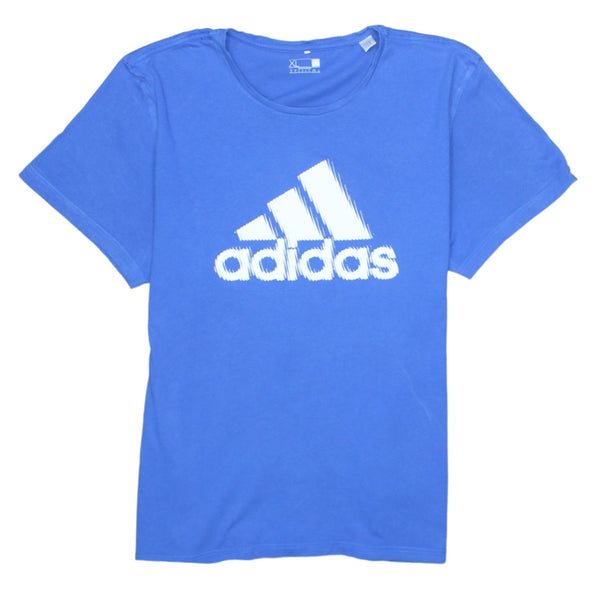 Adidas Vintage 90's Blue Spellout T-Shirt XLarge