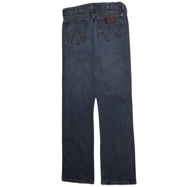 Wrangler Men's 90s Baggy Straight Leg Blue Jeans Pants Size 33