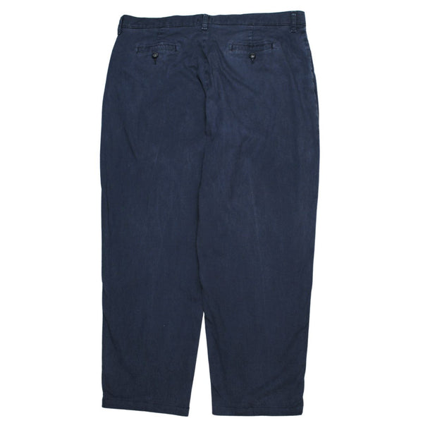 Vintage Lee 90s Men's Baggy Navy Blue Trousers Pants Size 40