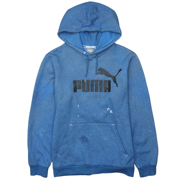 Puma 90's Spellout Pullover Hoodie Medium Blue