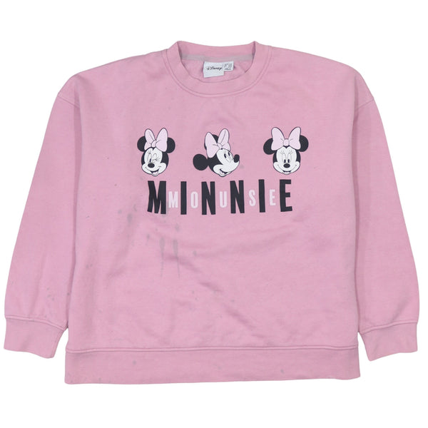 Vintage 90's Disney Minnie Mouse Pink Crew Neck Sweatshirt Women's Large