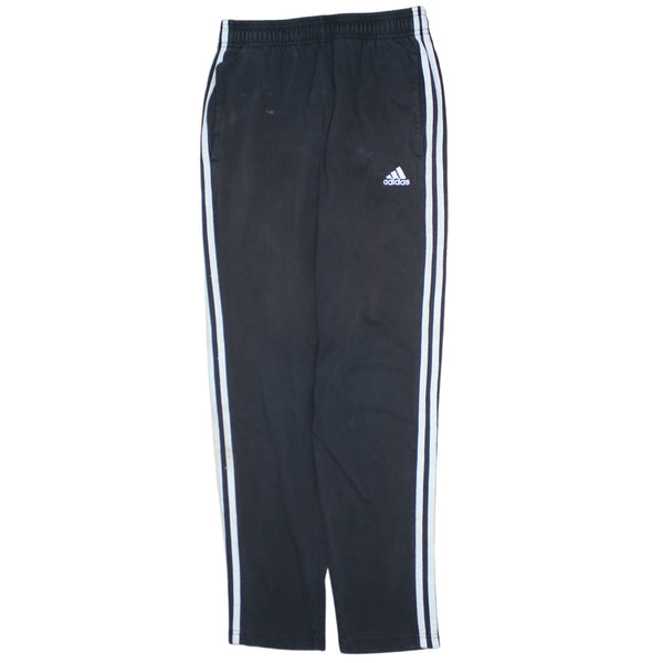 Adidas 90's Elasticated Waistband Drawstrings Casual Joggers / Sweatpants Small Black