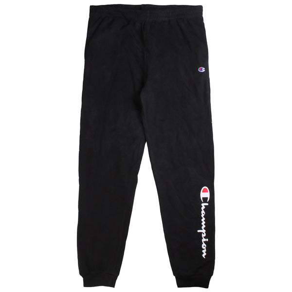 Champion  Elasticated Waistband Drawstrings Joggers / Sweatpants XLarge Black
