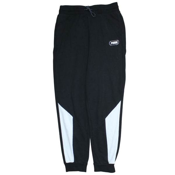 Puma 90's Rib Cuff Casual Joggers / Sweatpants Medium Black
