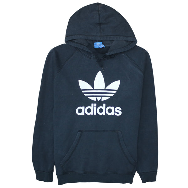 Adidas 90's Spellout Pullover Hoodie XLarge Black
