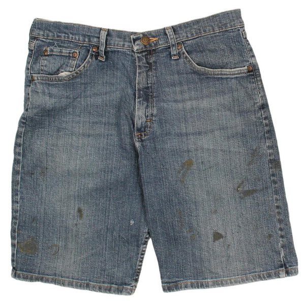Wrangler 90's Men's Vintage Baggy Blue Chino Shorts Size 32