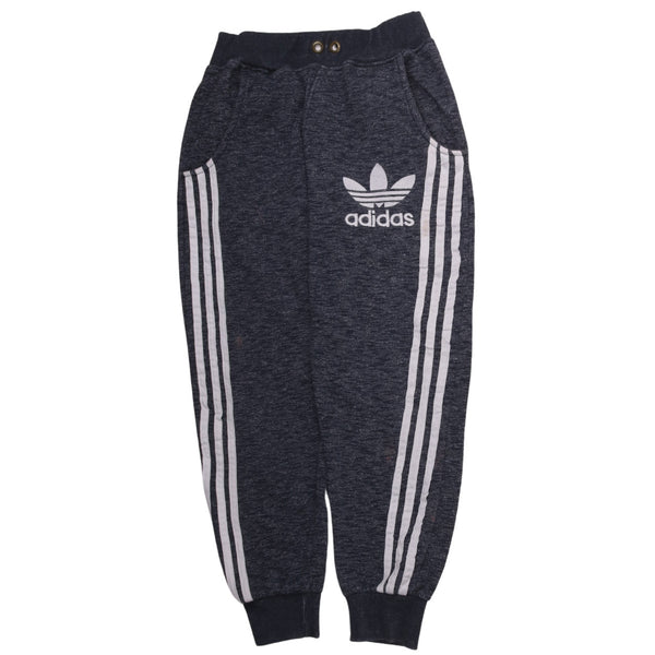 Adidas Vintage 90's Men's Grey Joggers Sweatpants Small Athleisure