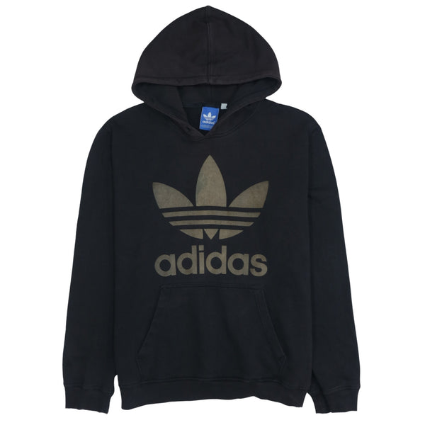 Adidas Vintage 90's Spellout Black XL Pullover Hoodie