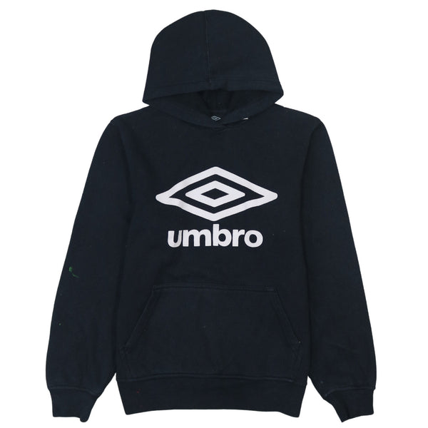 Umbro Black 90's Spellout Pullover Hoodie - Men's Small