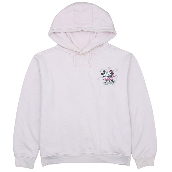 Disney 90's Vintage Pink Mickey Mouse Hoodie Women's Small Pullover