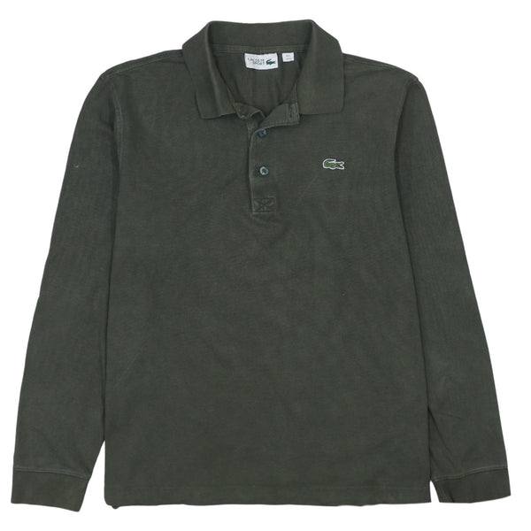 Vintage Lacoste 90's Medium Green Long Sleeve Polo Shirt