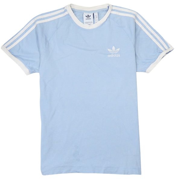 Adidas 90's Short Sleeves Crew Neck T Shirt Small Blue