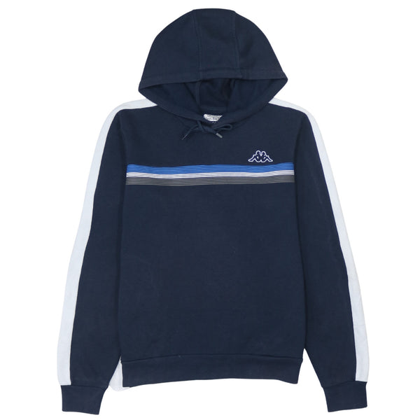Vintage Kappa 90's Small Pullover Hoodie Navy Blue