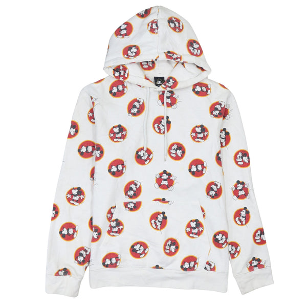 Vintage 90's Disney Mickey Mouse Hoodie Small White Pullover