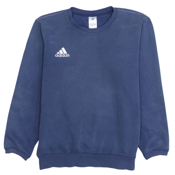 Adidas 90's Lightweight Crew Neck Sweatshirt Medium Blue