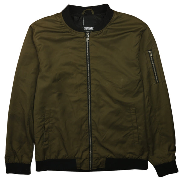 Vintage 90s Active Windbreaker XLarge Green Lightweight Full Zip