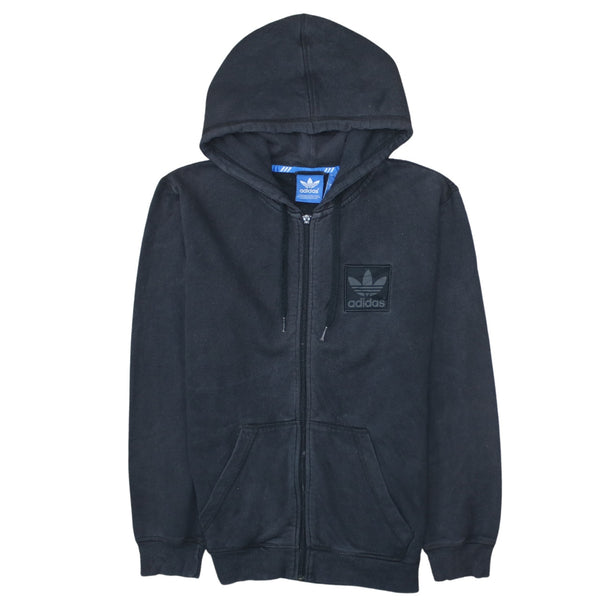 Adidas 90's Lightweight Full Zip Up Hoodie Small Black