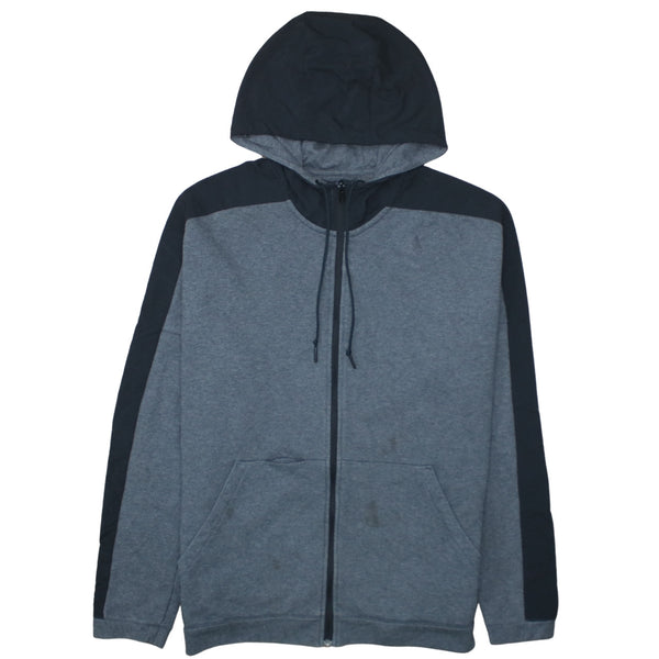 Adidas 90's Plain Full Zip Up Hoodie Large Black